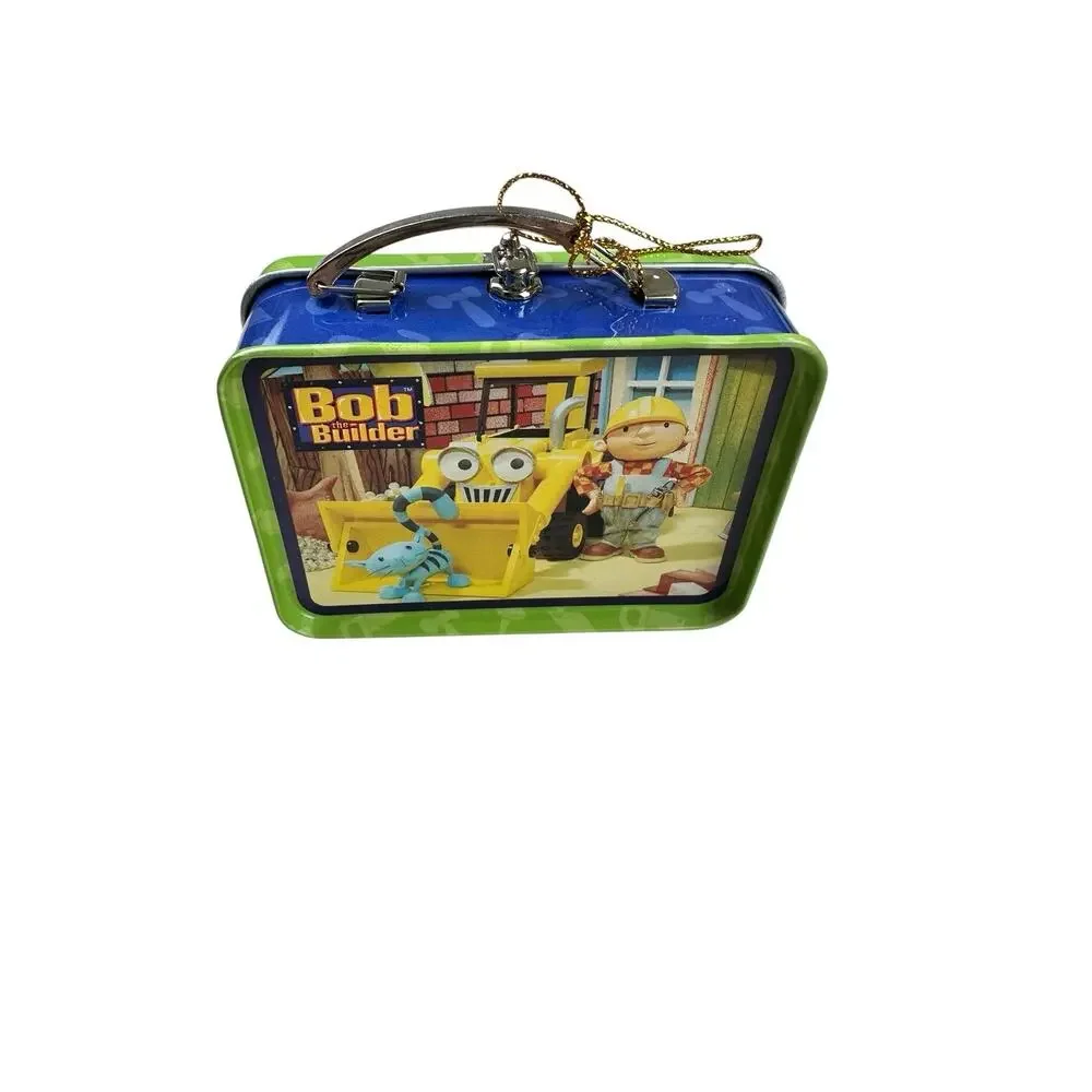 Vintage Bob The Builder Mini Tin Lunchbox Ornament